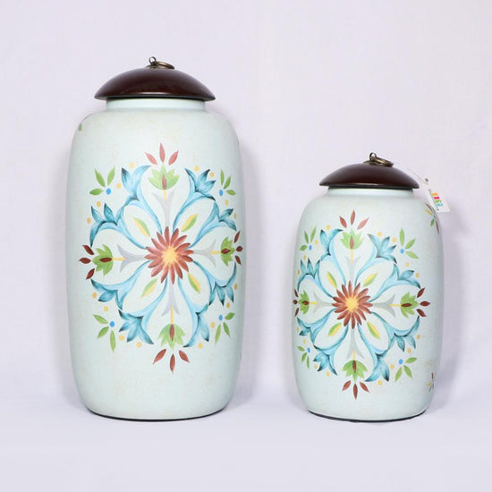 Hand-Painted Ceramic Pot Set