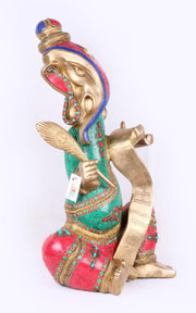 Brass Ganesh With Scroll