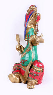 Brass Ganesh With Scroll