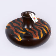 Wooden Pot With Flames