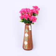 Hand-Painted Wooden Vase