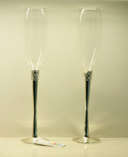 Champagne Glasses (Crystals with Polished Flute)