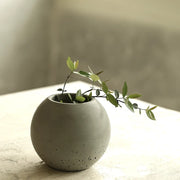 Spherical  Concrete Flower Pot